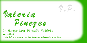 valeria pinczes business card
